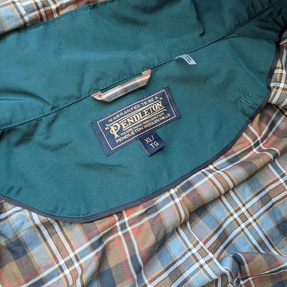 Pendleton Spokane Heritage Rain Parka Jacket XL Forest Green - Picture 12 of 12